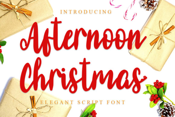 Afternoon Christmas Font Review