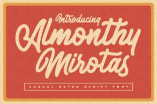 Almonthy Mirotas: A Timeless Script Font for Handmade Creations