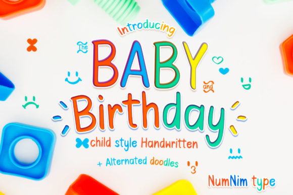 Baby Birthday Font for a Cozy Editorial Layout