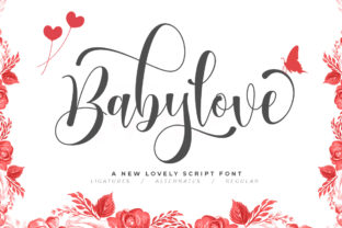 Babylove: A Whimsical Script Font for Digital Design