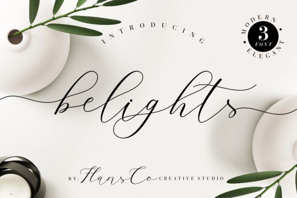 Belights: A Handwritten Font for Craft Creations