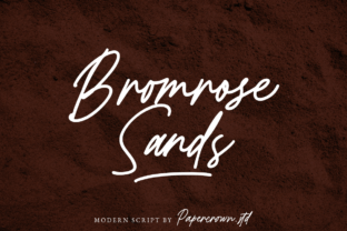 Bromrose Sands Script Font for Editorial Design