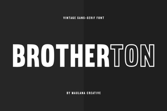 Brotherton: A Bold Sans Serif Font for Creative Makers