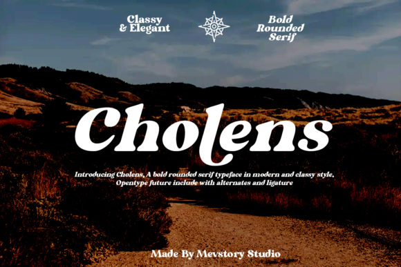 Cholens Serif Font for Editorial Design
