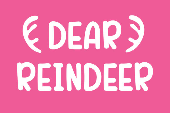Dear Reindeer: A Cheerful Handwritten Font for Creative Projects
