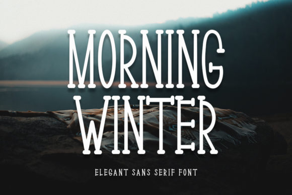 Designing with Morning Winter for a Winter Sale Campaign