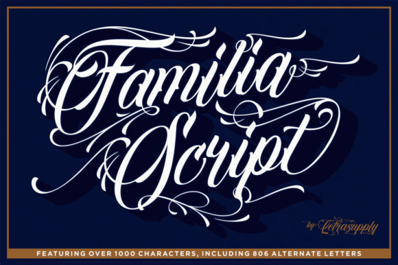 Familia Script: A Luxurious Touch for Branding Projects