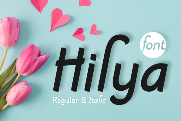 Hilya: A Modern Script Font for Thoughtful Typography