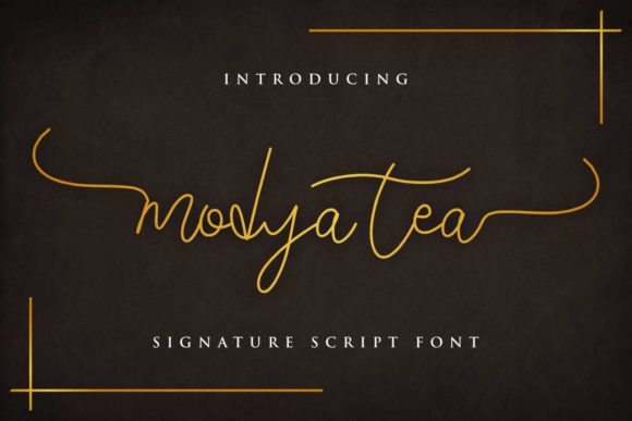 Modya Tea Font for Business Branding