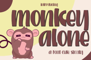 Monkey Alone: A Playful Script Font for Editorial Design