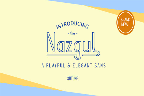 Nazgul Outline: A Modern Sans Serif with Vintage Charm
