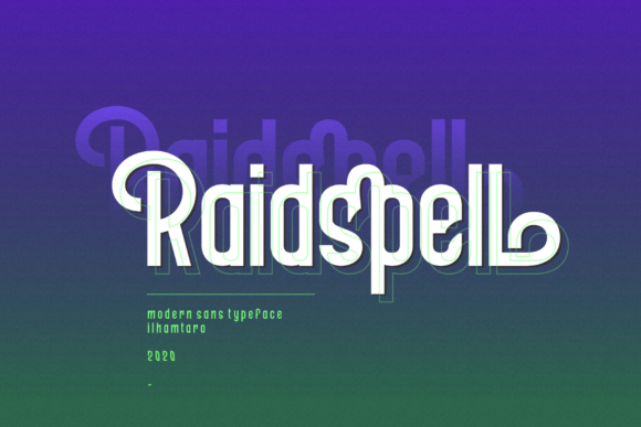 Raidspell: A Modern Sans Serif Font for Web Design