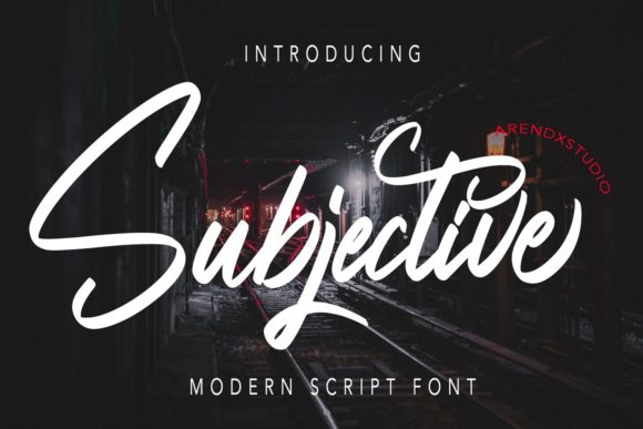 Subjective Font for Handmade Projects
