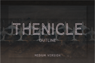 Thenicle Outline Medium: A Modern Sans Serif for Branding