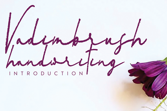 Vadimbrush Handwriting Font for Creative Projects