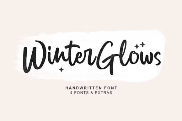 Winter Glows Font Review for Design Projects